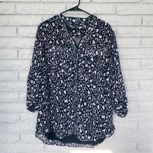 NWT Jones New York Plus Size pattern Button Down - size 1X